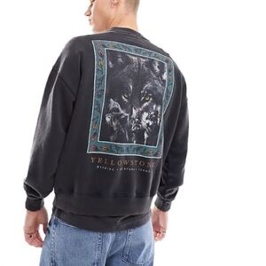 Yellowstone Black Graphic Sweatshirt